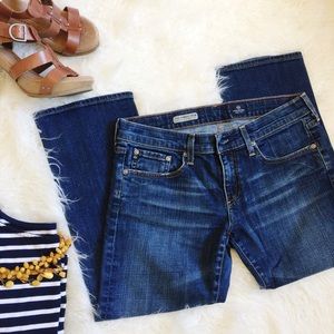 AG the Tomboy Crop, relaxed straight jeans